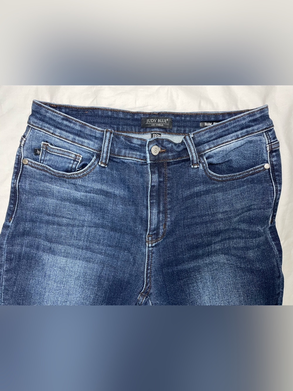 Judy Blue Slim Skinny Jeans Women’s Size 13/31 Medium Wash Stretch Denim - Picture 9 of 9